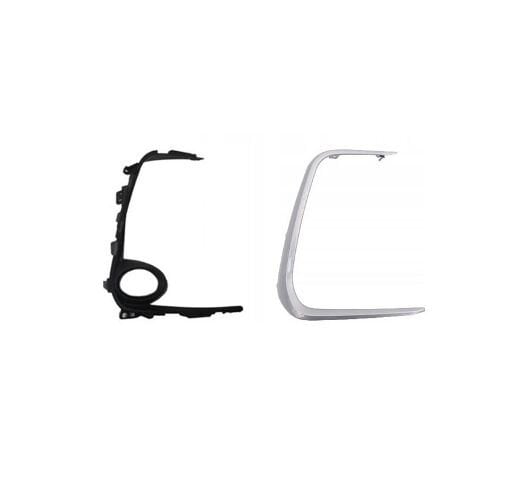 TOYOTA COROLLA- E210- 19/24; SİS LAMBA KAPAĞI SAĞ SİS DELİKLİ GRİ İÇ DIŞ SET (2 PARÇA) 52125-02390
