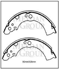 NISSAN SUNNY- B11 CD17- 84/86; ARKA FREN PABUCU BENZİNLİ/DİZEL TİP (90X35) (DAIWA) 44060-01A00