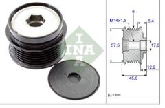 INA 535017410 (RVL 58621) - ALTERNATÖR KASNAĞI X6PKX (17X63X45) 2.8 CRD XENSX JEEP WRANGLER III (JK), CHEROKEE (KJ,KK); 3.3İ 3.8İ DODGE CARAVAN (RG), NITRO