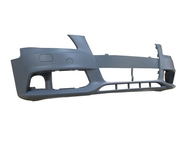 AUDI A4- 08/12; ÖN TAMPON GRİ (FAR YIKAMA/ÇEKİ DEMİRİ KAPAKLI)(SENSÖR DELİKSİZ)(TYG) 8K0807105GRU